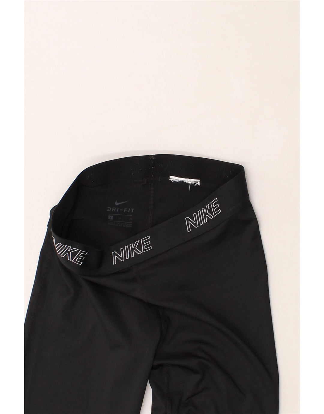 NIKE Womens Dri Fit Graphic Leggings UK 8 Small  Black Vintage Nike and Second-Hand Nike from Messina Hembry 
