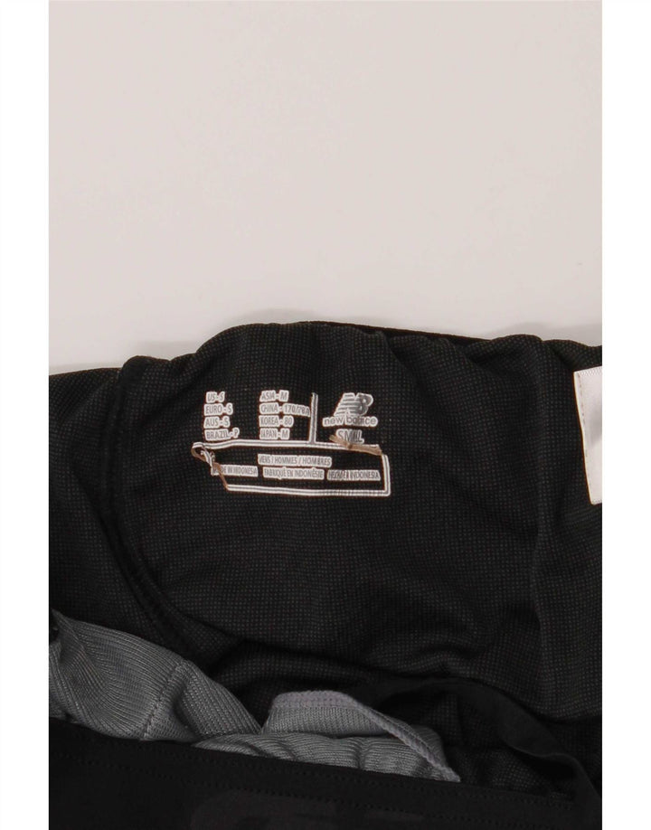 New Balance Herren-Sportshorts, klein, graues Colourblock-Polyester