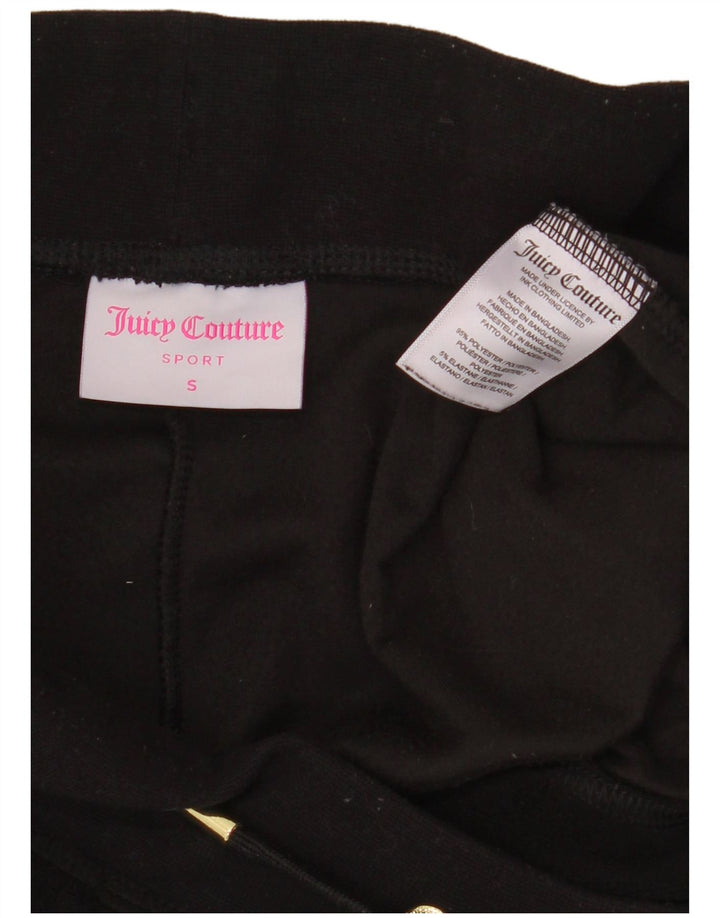 JUICY COUTURE Damen Sportshorts UK 10 Small Schwarz Polyester