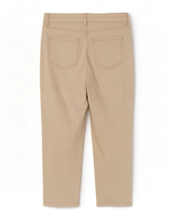 Marks & Spencer Damen-Cropped-Jeans UK 12 Medium W28 L21 Off White Cotton