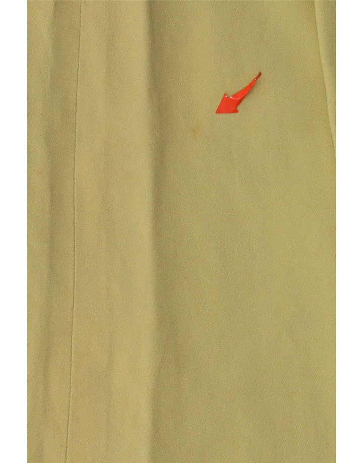 VALENTINO Damen gerader Rock UK 14 Medium W30 Gelb