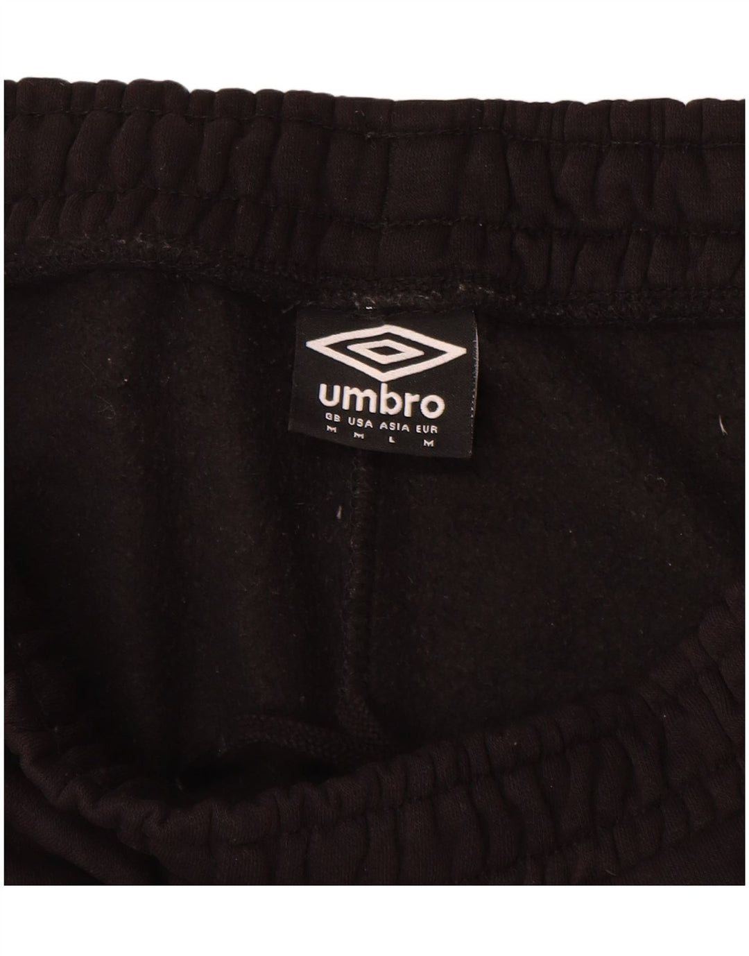 UMBRO Herren-Sportshorts, mittelgroß, schwarze Baumwolle