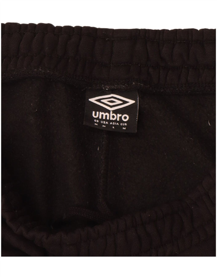 UMBRO Herren-Sportshorts, mittelgroß, schwarze Baumwolle