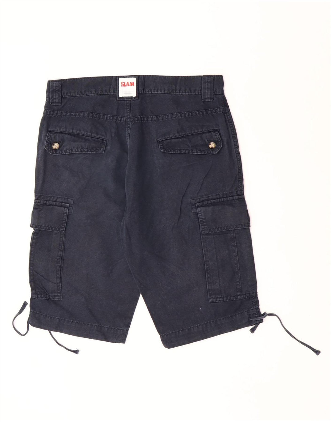 Slam Herren Cargo Shorts IT 46 Small W30 Marineblau Baumwolle