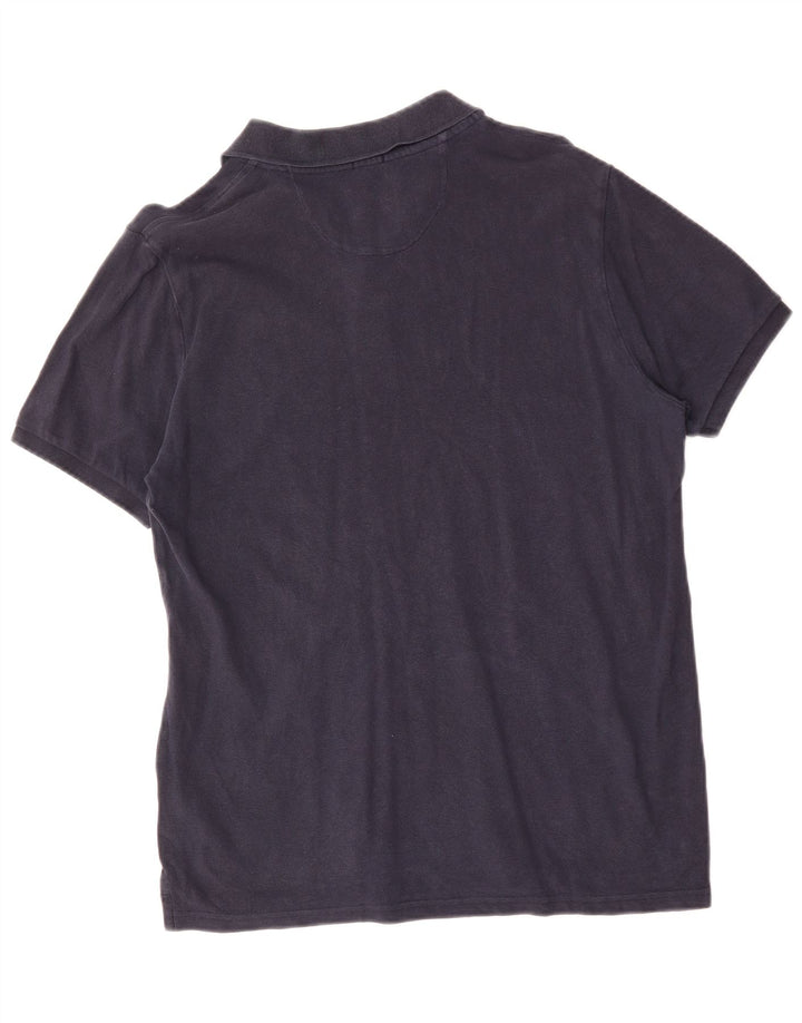 North Sails Herren-Poloshirt mit normaler Passform, mittelmarineblaue Baumwolle