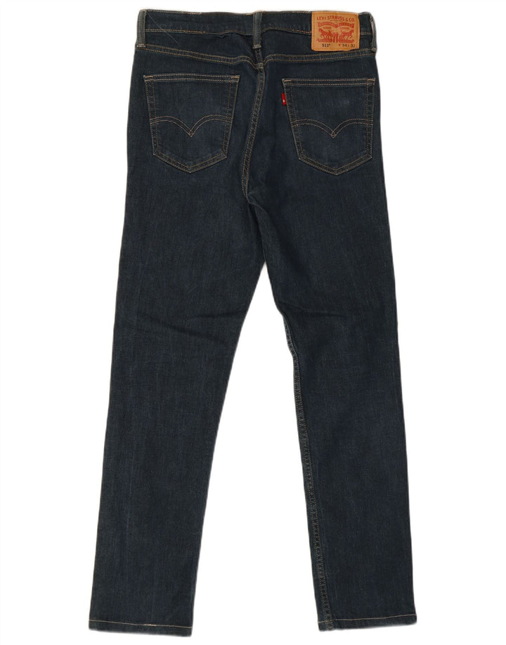 Levi's Herren 511 Slim Jeans W34 L32 Blaue Baumwolle