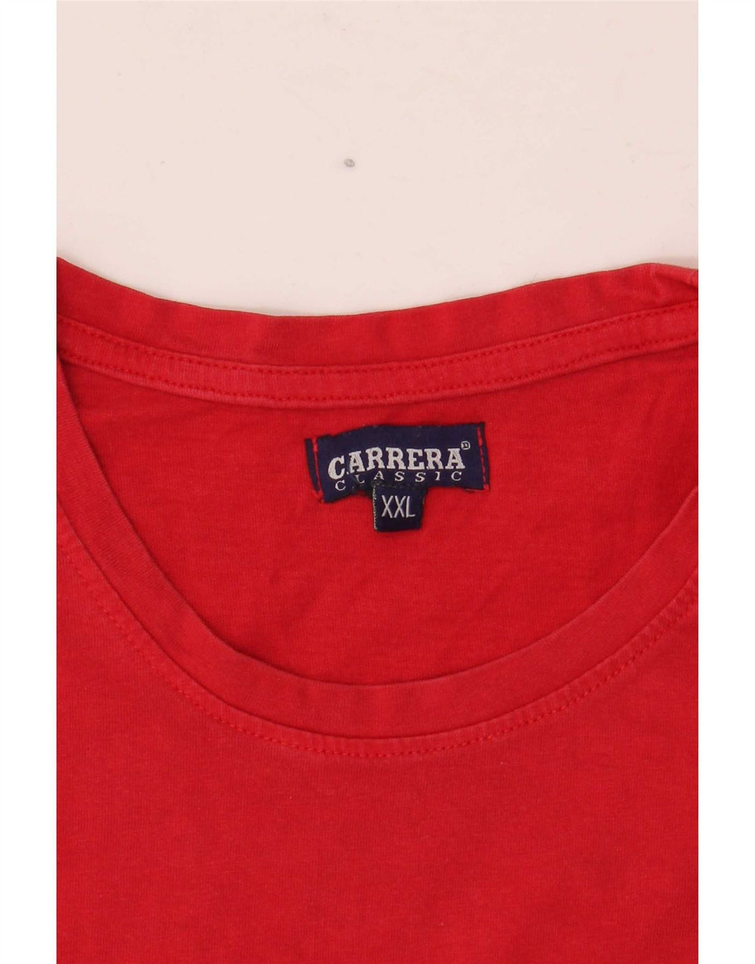 Carrera Herren-T-Shirt mit Grafik, 2XL, rote Baumwolle