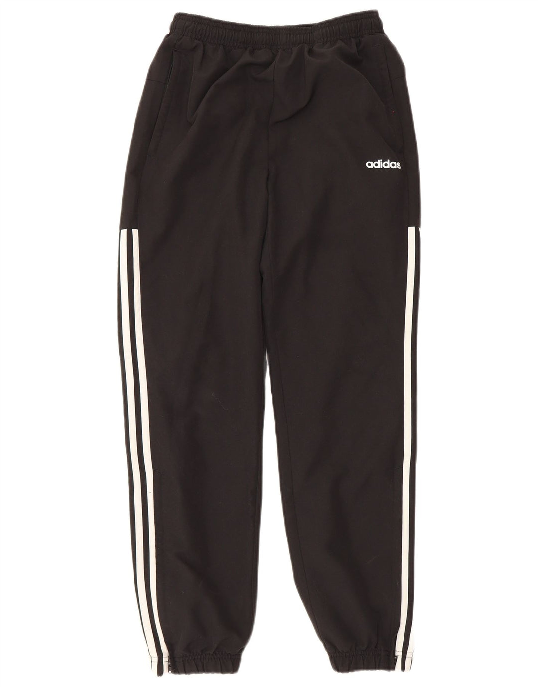 Adidas Jungen-Trainingshose, Jogginghose, 13–14 Jahre, schwarzes Polyester