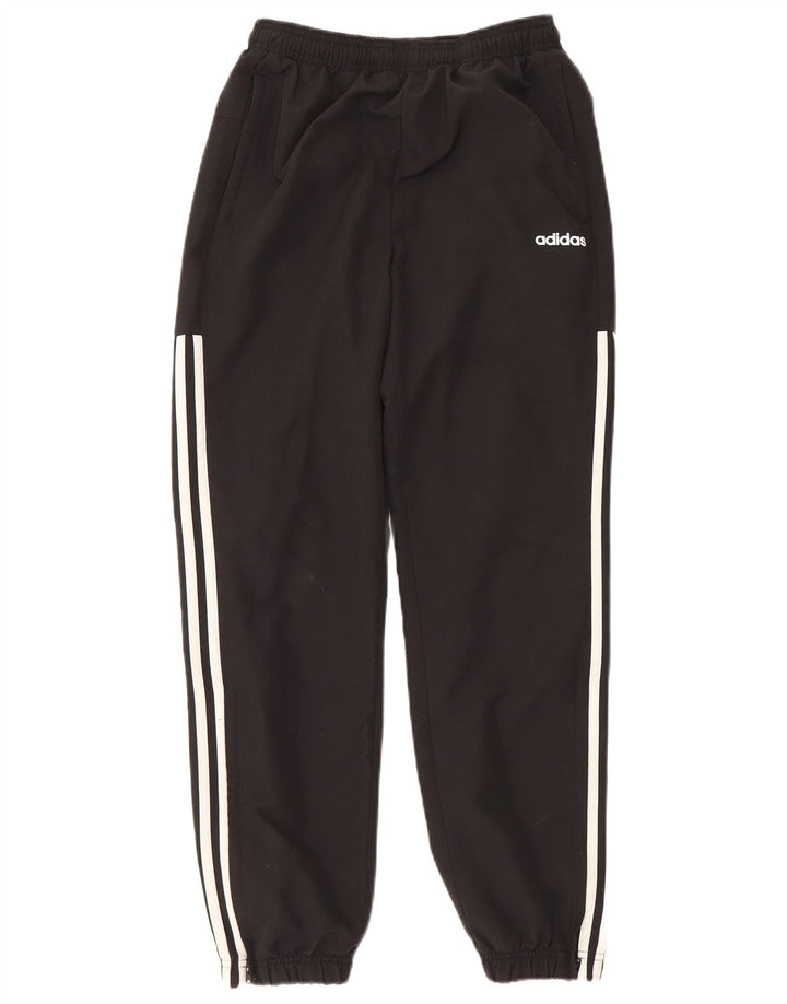 Adidas Jungen-Trainingshose, Jogginghose, 13–14 Jahre, schwarzes Polyester