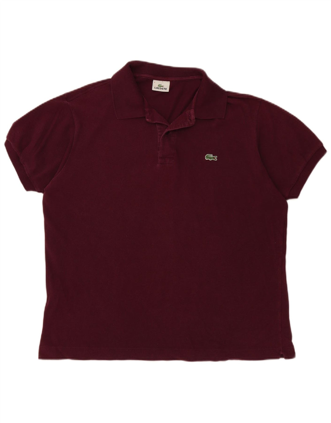 LACOSTE Herren-Poloshirt, Größe 6 XL, kastanienbraune Baumwolle