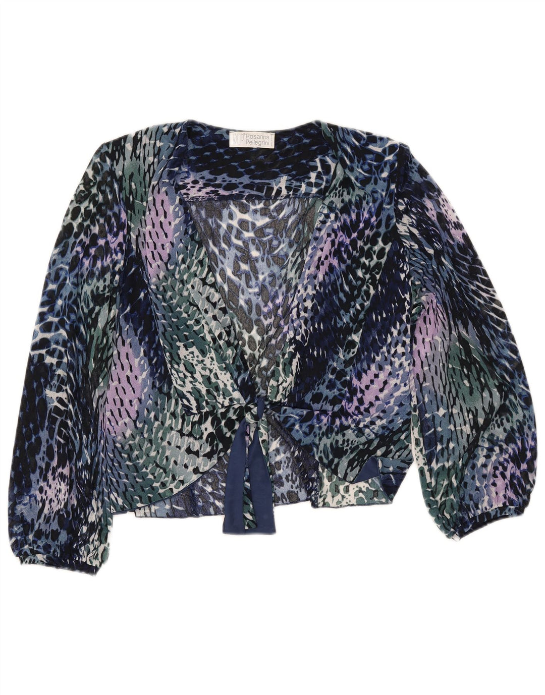 ROSANNA PELLEGRINI Damen Hemdbluse UK 14 Medium Mehrfarbig