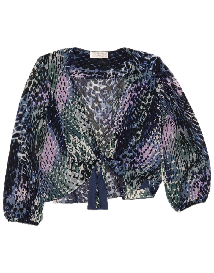 ROSANNA PELLEGRINI Damen Hemdbluse UK 14 Medium Mehrfarbig