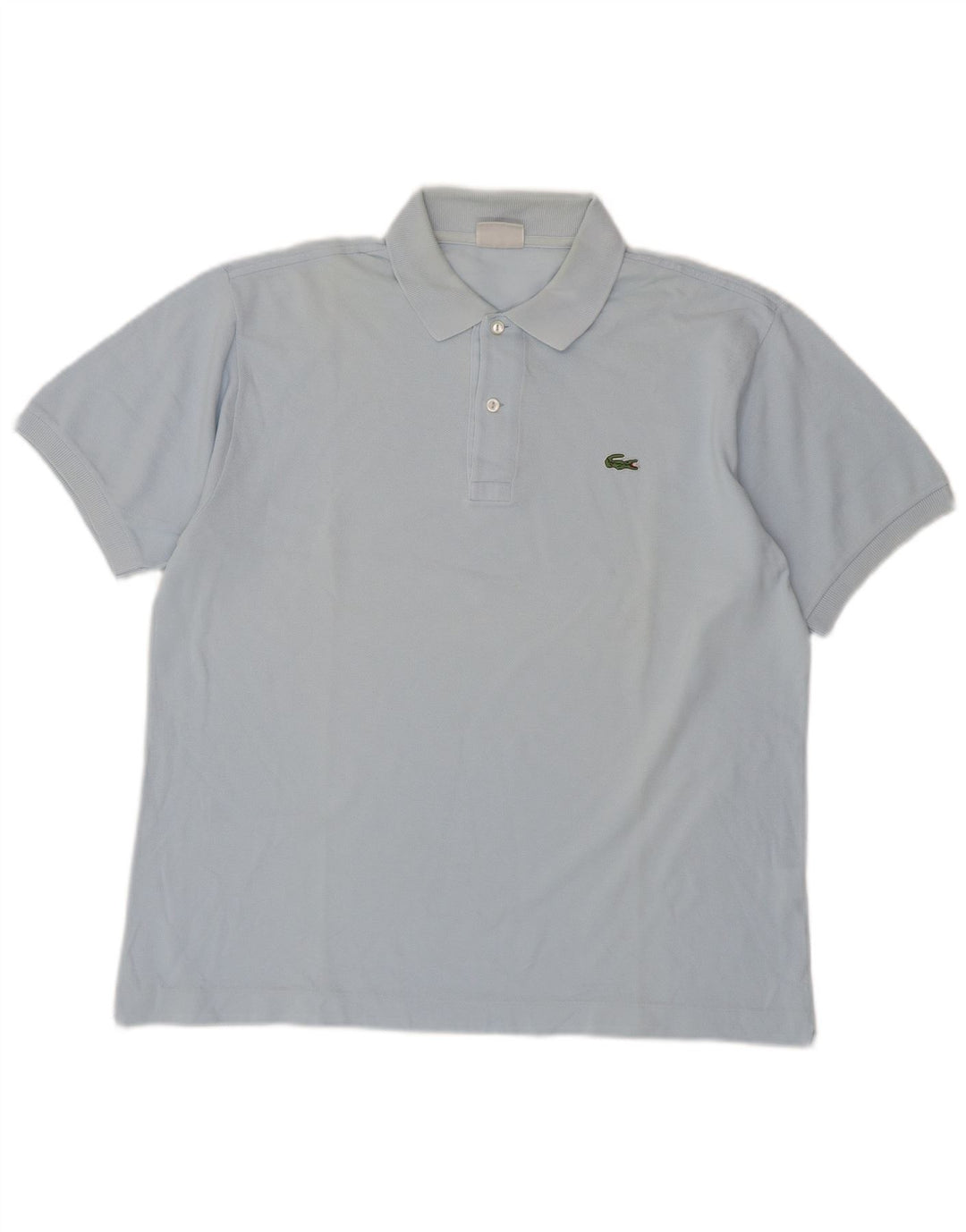 Lacoste Herren-Poloshirt, Größe 5, groß, blaue Baumwolle