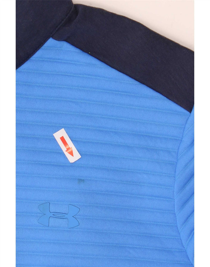 Under Armour Herren Cold Gear Pullover-Trainingsanzug-Oberteil, Mittelblau, Farbblock