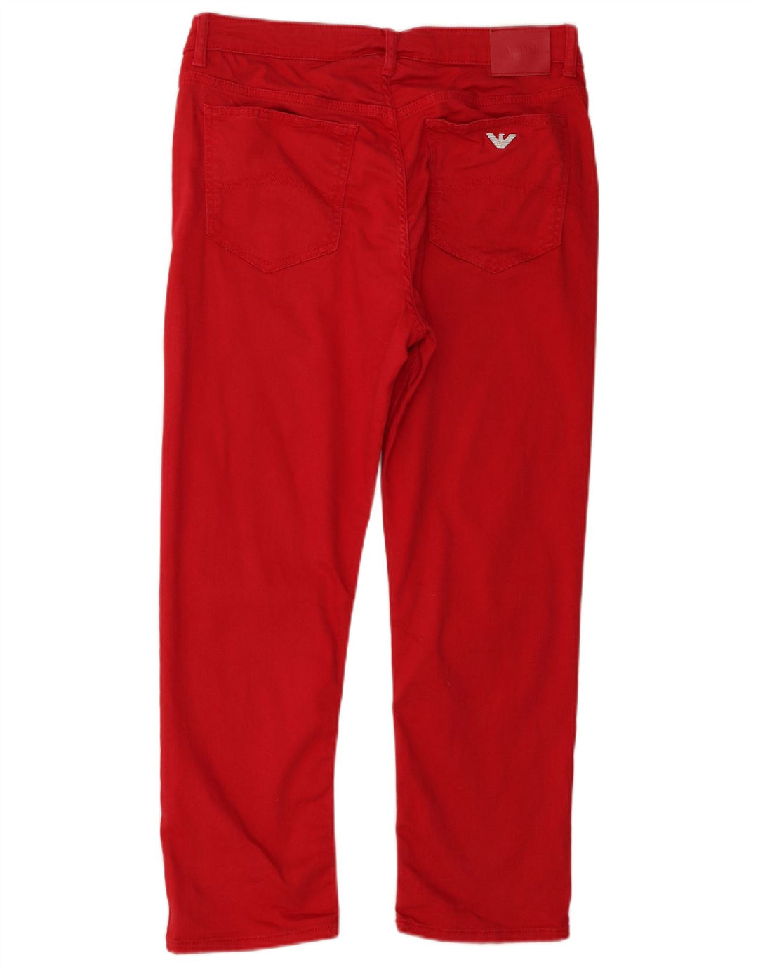 Armani Damen Slim Jeans W29 L25 Rotes Lyocell