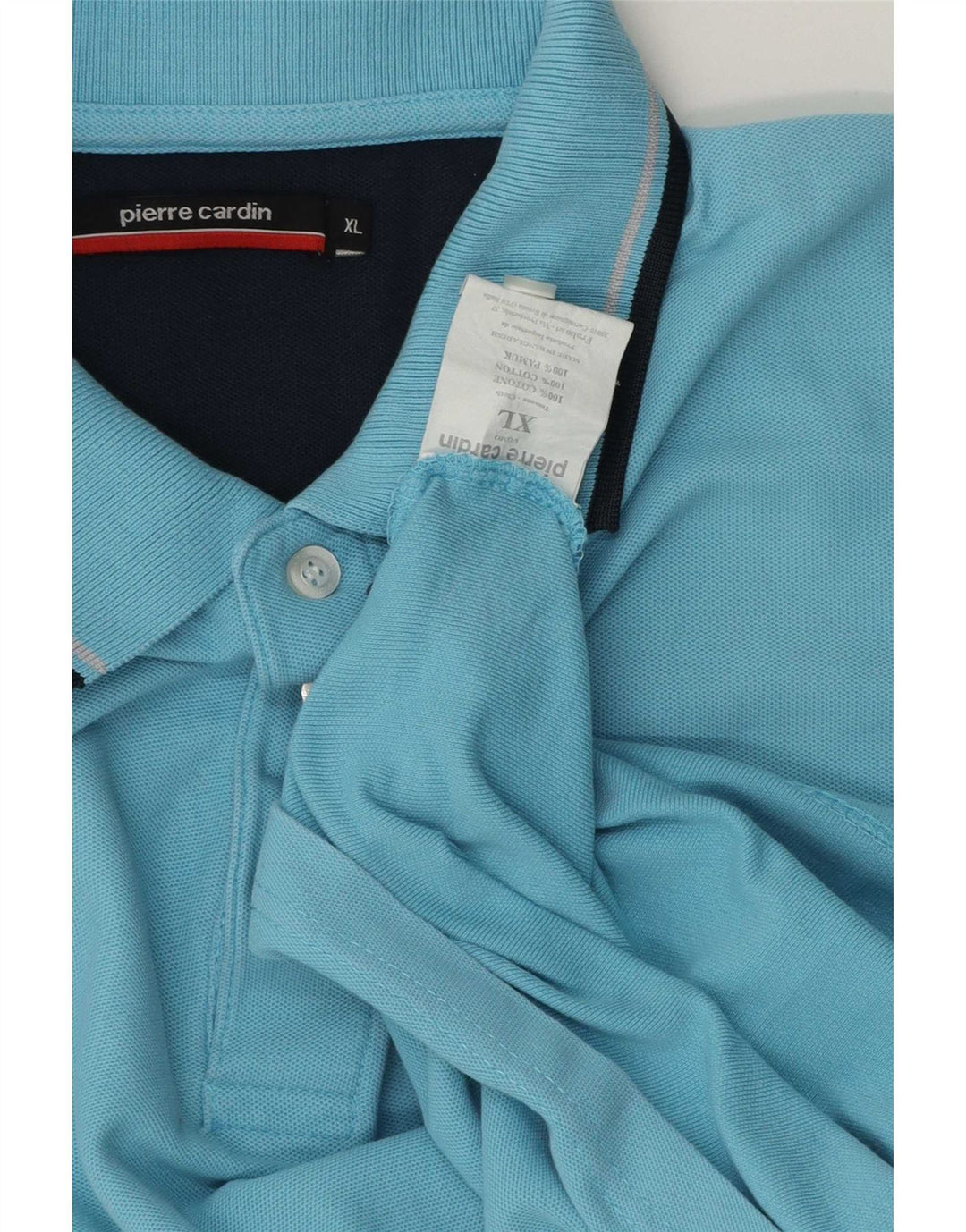 Pierre Cardin Herren Poloshirt XL Blau Baumwolle