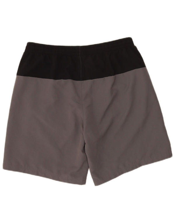 Adidas Herren-Sportshorts, großes graues Colourblock-Polyester