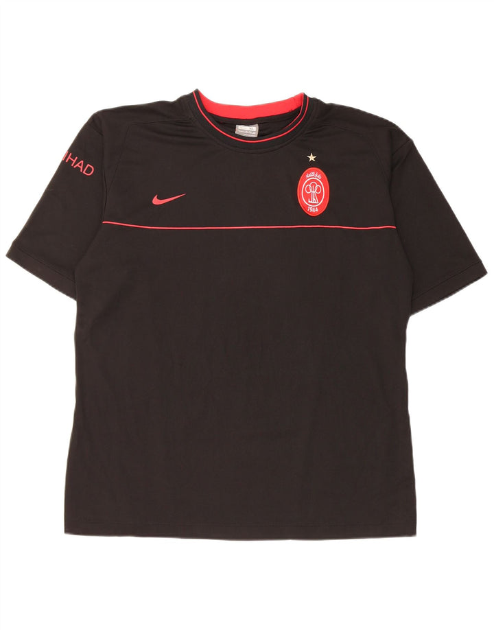 Nike Herren Al-Ittihad SC Graphic T-Shirt Top XL Schwarz