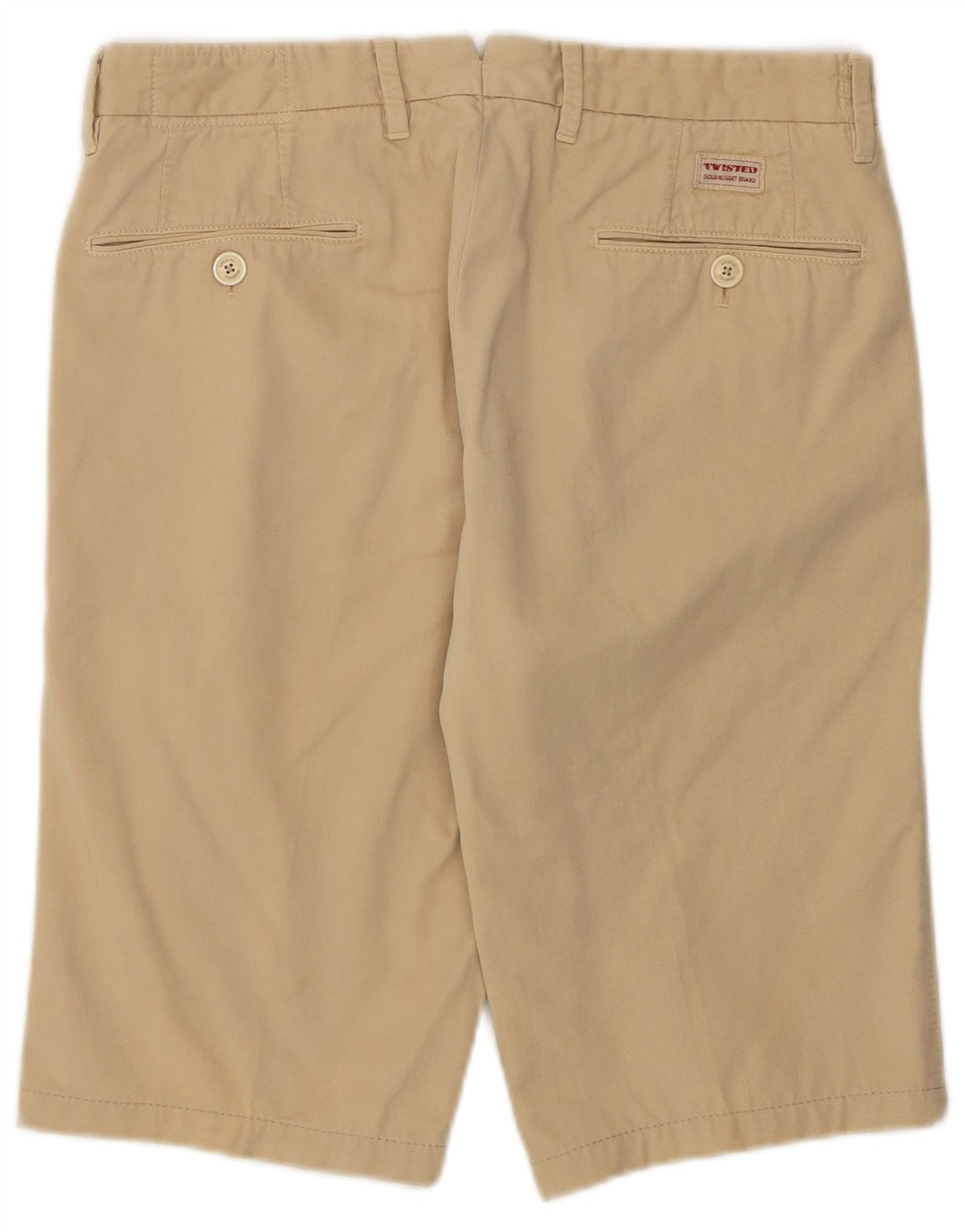 TWISTED TAILOR Herren Chino Shorts IT 46 Small W30 Beige Baumwolle