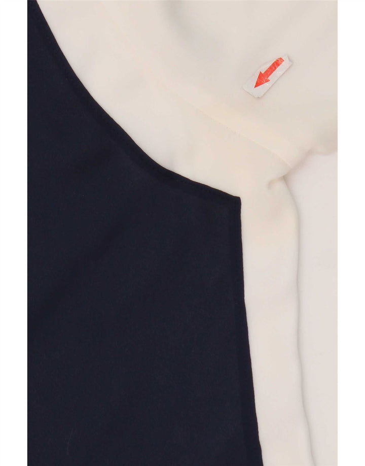 Tommy Hilfiger Damen-Hemdbluse, US 6, Mittelweiß, Farbblock