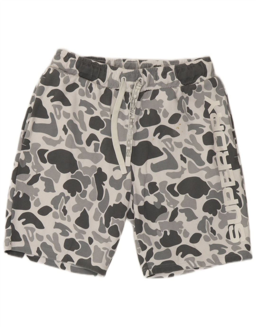 Superdry Herren Graphic Sport Shorts Mittelgraue Camouflage-Baumwolle