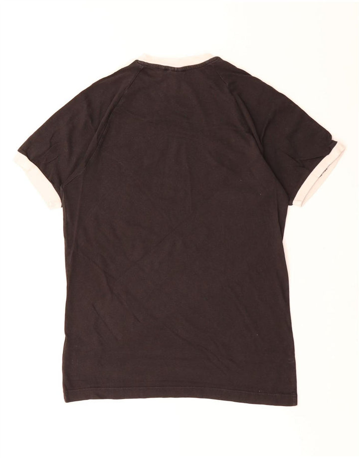 ADIDAS Herren T-Shirt Top Small Schwarz Baumwolle