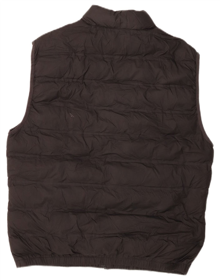 Zara Damen Wattierte Weste UK 16 Large Schwarz Polyester