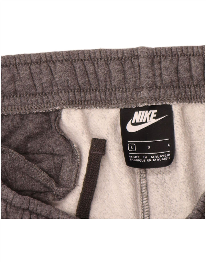 Nike Herren-Trainingshose, Jogginghose, groß, graue Baumwolle