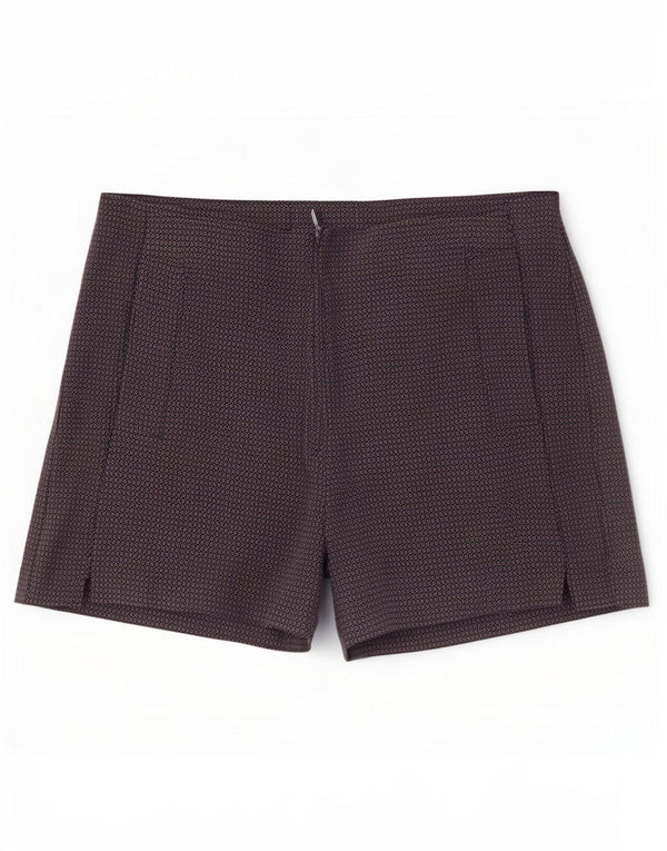 Zara Womens Casual Shorts Medium W28 Navy Blue Geometric