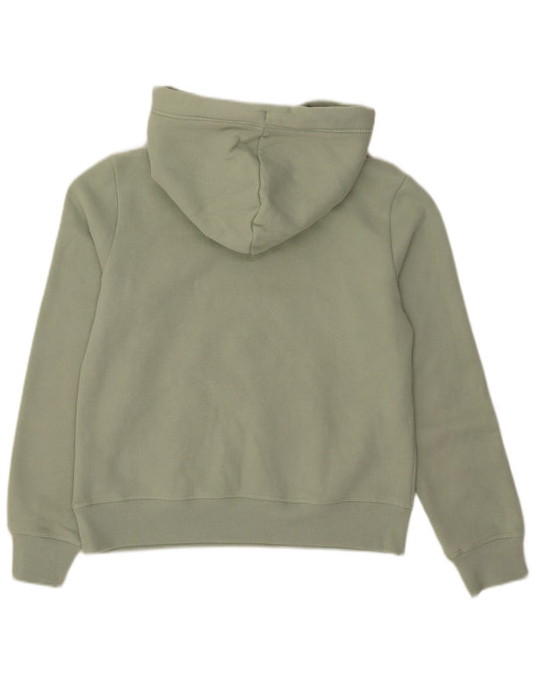 Superdry Damen Kapuzenpullover UK 12 Mittelgrüne Baumwolle