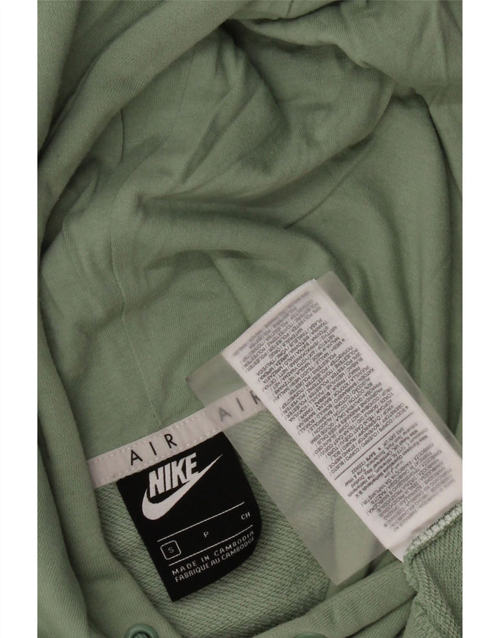 Nike Womens Graphic Oversized Hoodie Pullover UK 10 Small Grüne Baumwolle