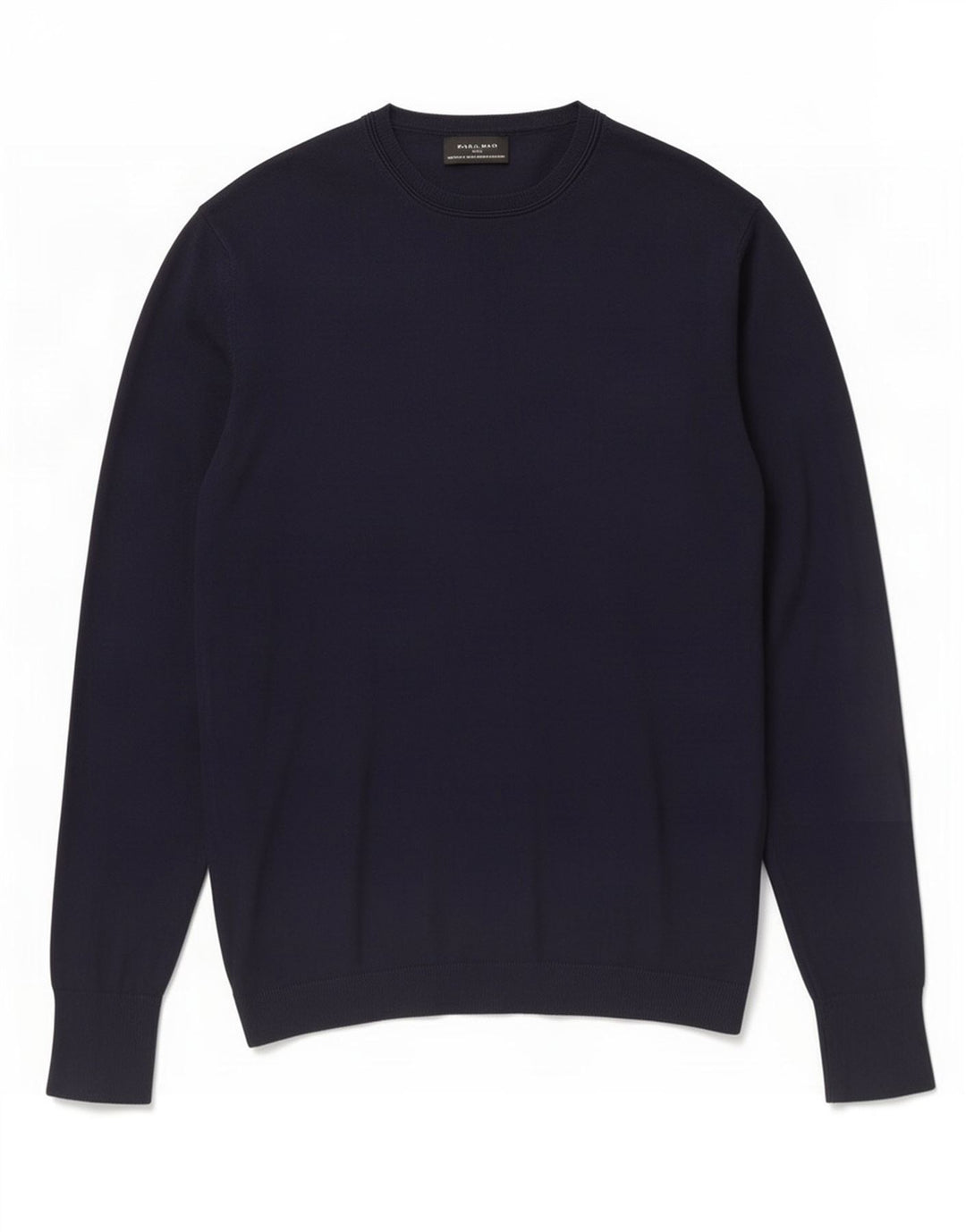 Zara Herren-Pullover mit Rundhalsausschnitt, mittlere marineblaue Viskose