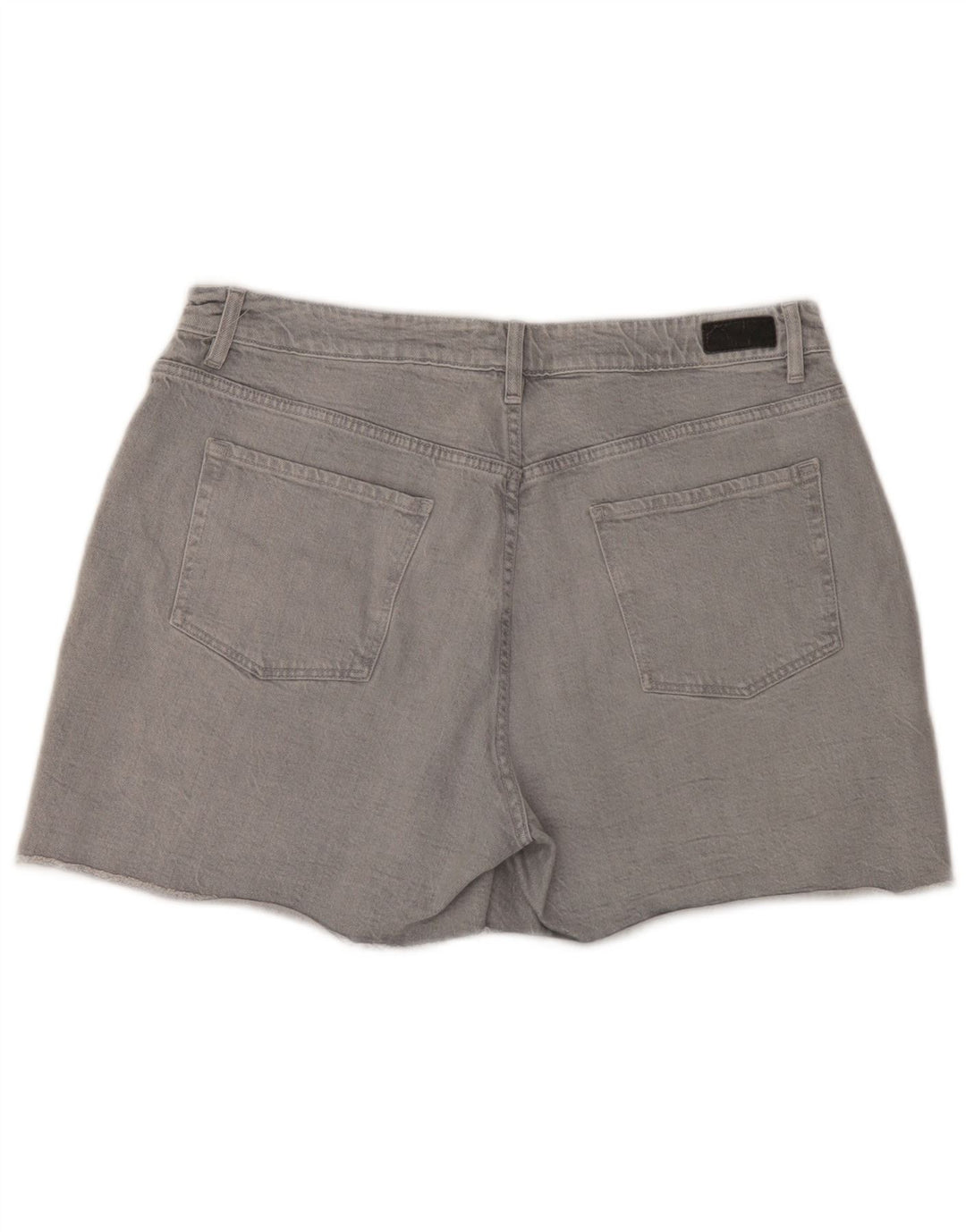 Fat Face Damen Jeansshorts UK 16 Large W36 Graue Baumwolle