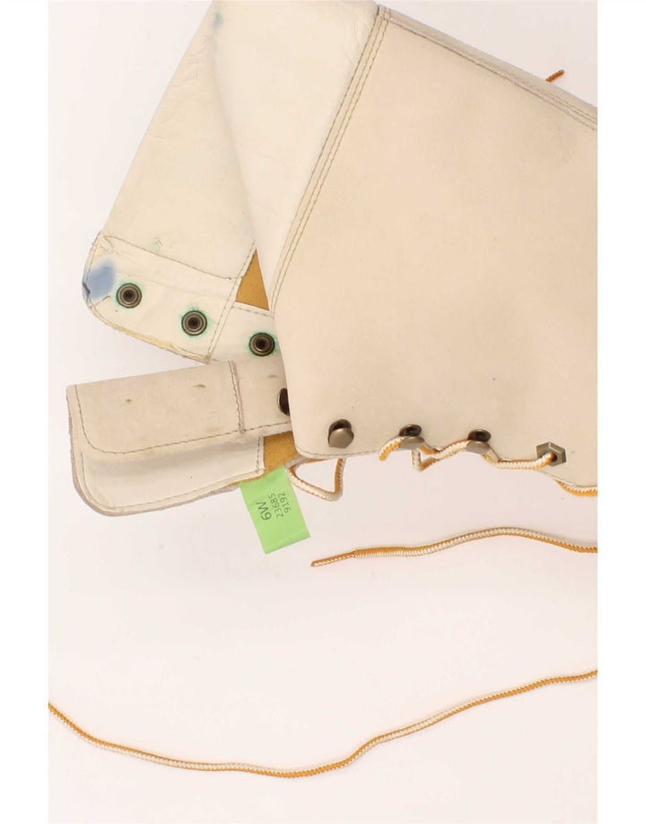Timberland Damen Leder kniehohe Stiefel UK Größe 6 Beige Leder