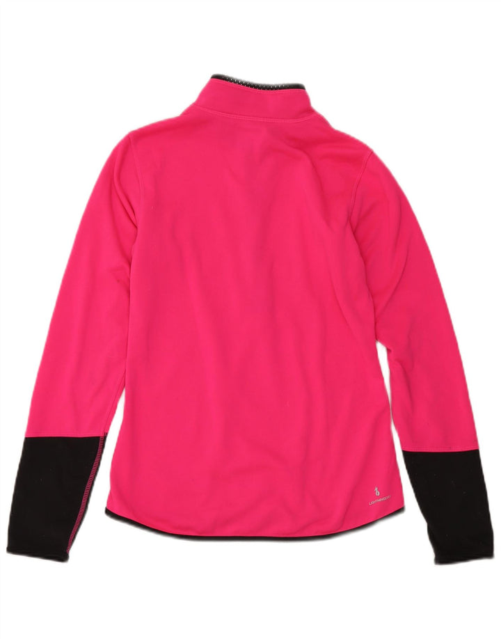 NEW BALANCE Womens Pullover Tracksuit Top UK 10 Small Pink Colourblock