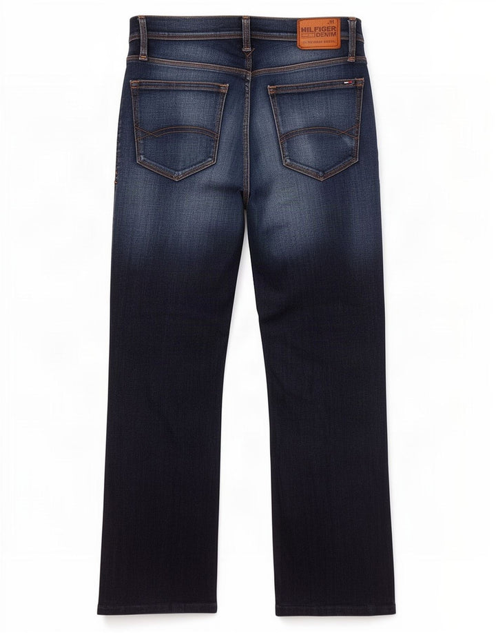 Tommy Hilfiger Herren Bootcut Jeans W30 L29 Marineblau Baumwolle