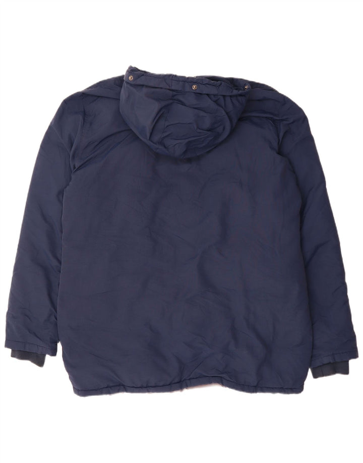 Pickwick Wattierte Herrenjacke mit Kapuze, UK 42, XL, Marineblau, Polyester