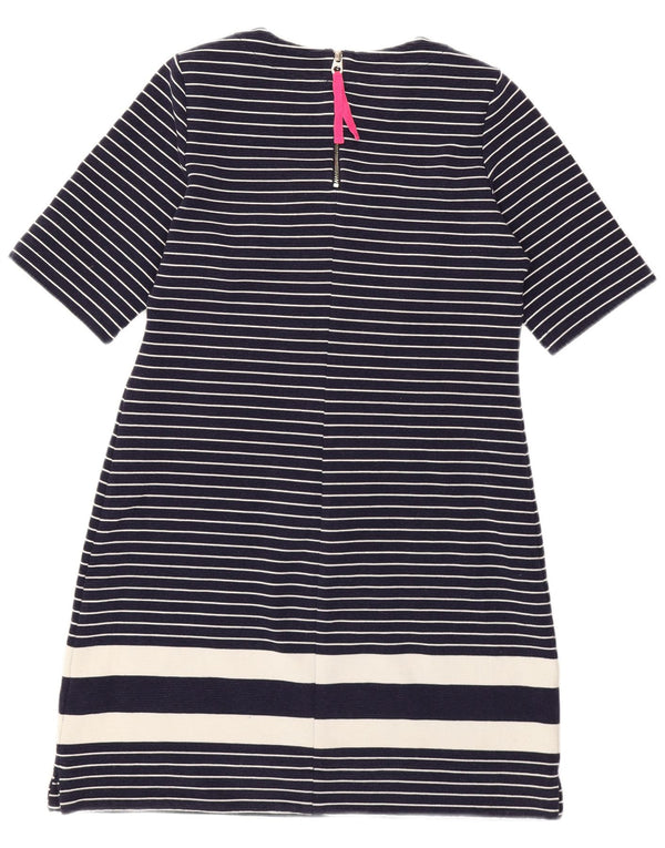 Joules Damen T-Shirt-Kleid UK 12 Mittel Marineblau gestreift nautisch