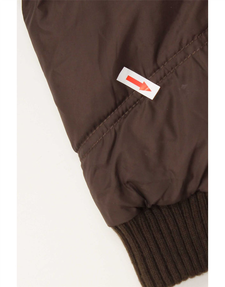 Marks & Spencer Wattierte Damenjacke mit Kapuze, UK 14, Größe L, Braun, Polyamid