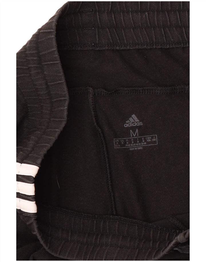 ADIDAS Damen Trainingshose Jogger UK 12/14 Medium Schwarz