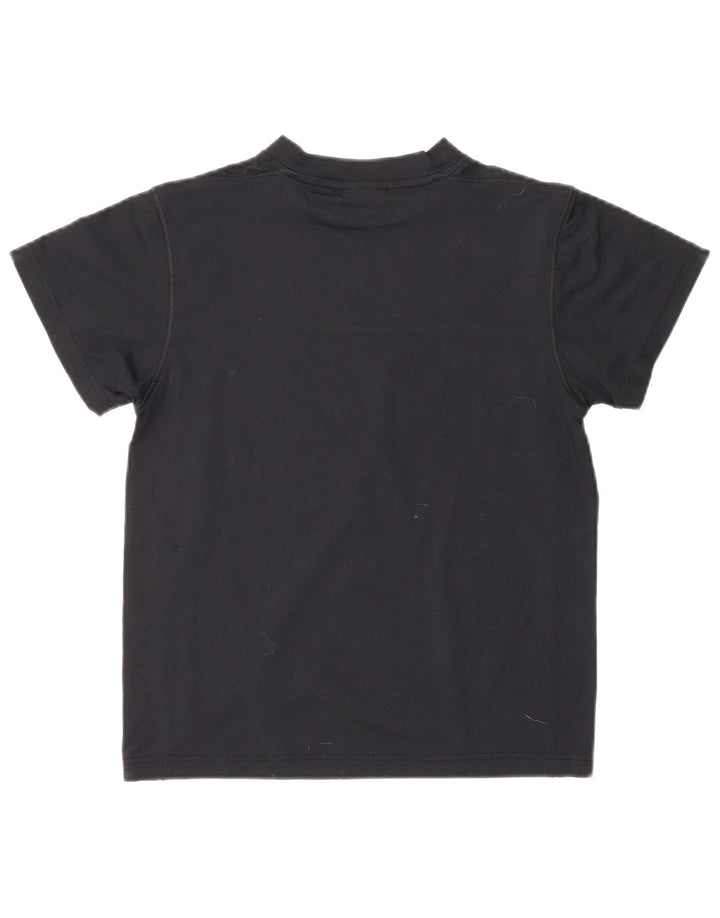 DIADORA Damen Crop T-Shirt Top UK 10 Small Schwarz Polyamid