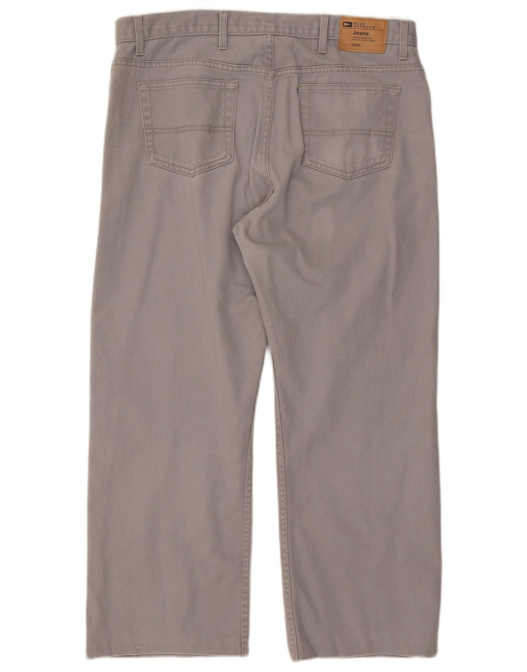 Marks & Spencer Herren Blue Harbor Straight Jeans W38 L33 Graue Baumwolle