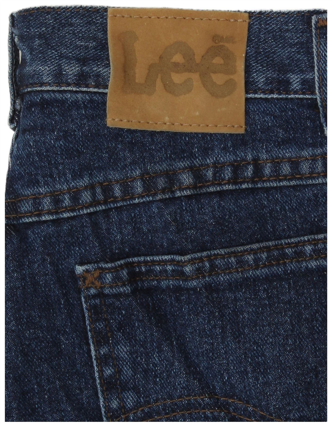 Lee Damen-Jeansshorts mit hoher Taille, W28, Mittelblau