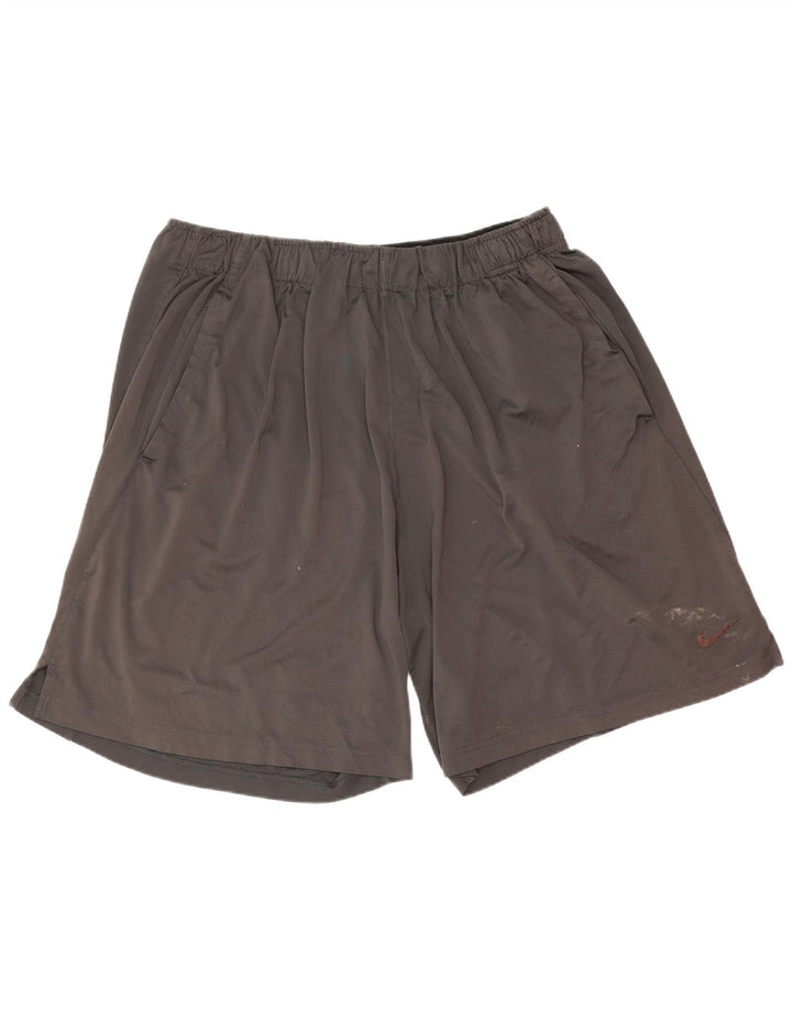 Nike Herren Sportshorts 2XL Grau Polyester
