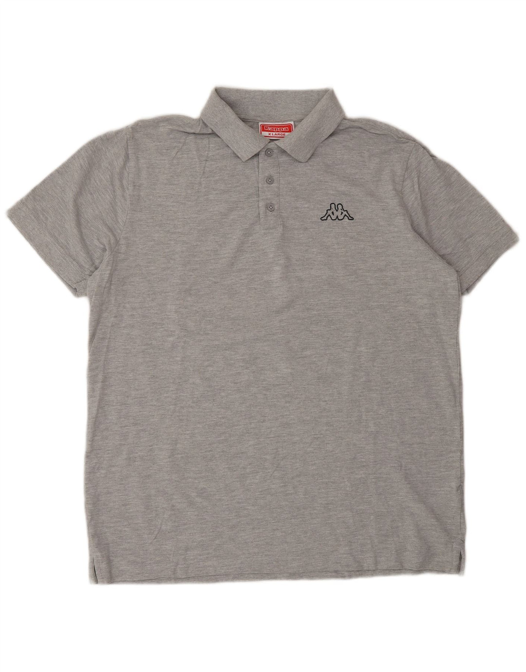 Kappa Herren Poloshirt XL Grau Baumwolle