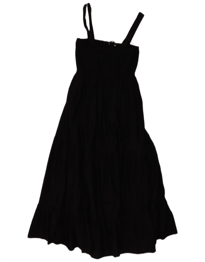 Ärmelloses Maxikleid für Damen von Zara, UK 12, Mittelschwarz, Baumwolle