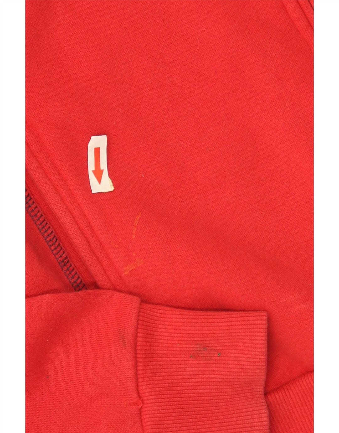 Sergio Tacchini Damen-Trainingsanzug-Top-Jacke, UK 14, mittelrote Baumwolle