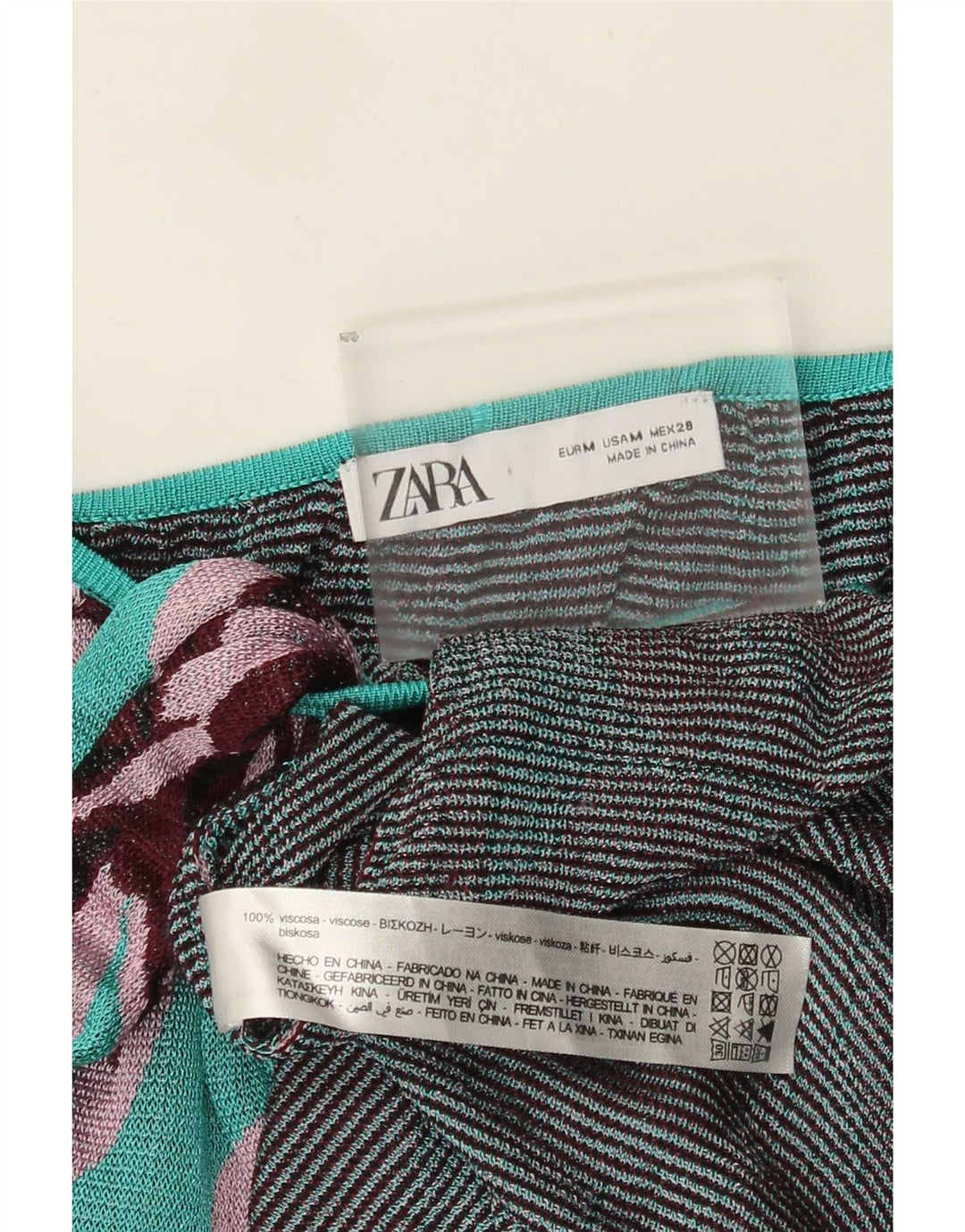 Zara Maxi-Sommerkleid für Damen, UK 12, mittelblaue Viskose mit Blumenmuster