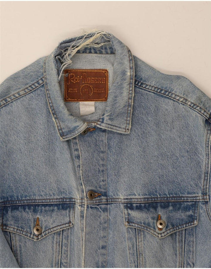 ROY ROGERS Herren Jeansjacke UK 38 Mittelblau