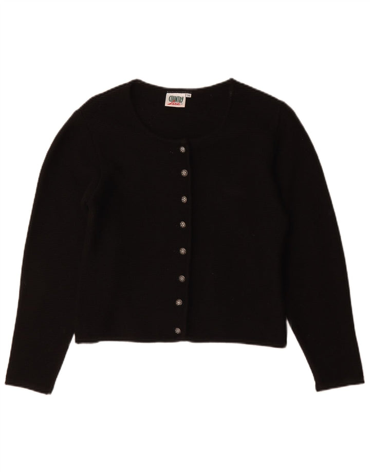 Country Line Damen-Cardigan-Pullover EU 36 Small Schwarz Polyacryl